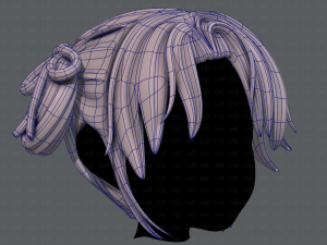 3d hair style for girl v54 Modelo 3D