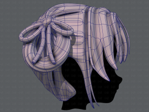 3d hair style for girl v54 Modelo 3D