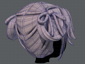 3d hair style for girl v54 Modelo 3D