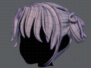 3d hair style for girl v54 Modelo 3D