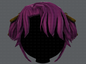 3d hair style for girl v54 Modelo 3D