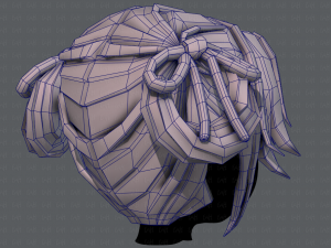 3d hair style for girl v54 Modelo 3D
