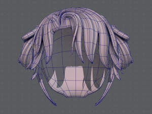 3d hair style for girl v54 Modelo 3D