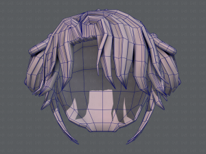 3d hair style for girl v54 Modelo 3D
