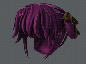 3d hair style for girl v54 Modelo 3D