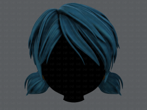 3d hair style for girl v55 Model 3D