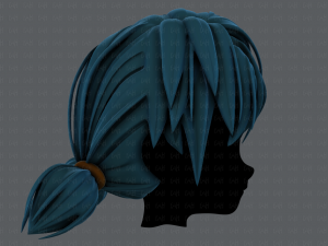 3d hair style for girl v55 Model 3D