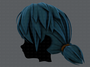 3d hair style for girl v55 Model 3D