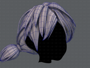 3d hair style for girl v55 Model 3D