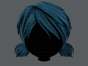 3d hair style for girl v55 Model 3D