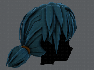 3d hair style for girl v55 Model 3D