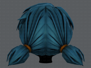 3d hair style for girl v55 Model 3D