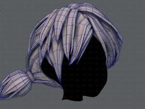 3d hair style for girl v55 Model 3D