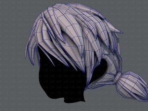 3d hair style for girl v55 Model 3D