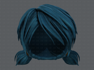 3d hair style for girl v55 Model 3D