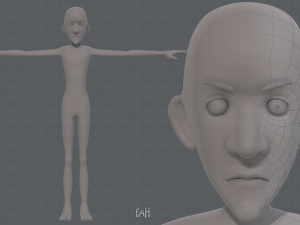 base mesh man character v16 3D Model
