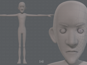 base mesh man character v16 Modelo 3D