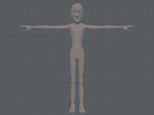 base mesh man character v16 Modello 3D