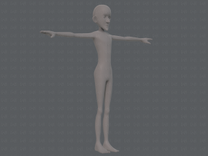 base mesh man character v16 Modello 3D