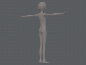 base mesh man character v16 Modello 3D