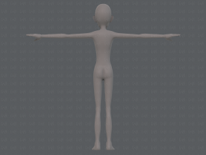 base mesh man character v16 Modello 3D