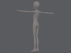 base mesh man character v16 Modello 3D
