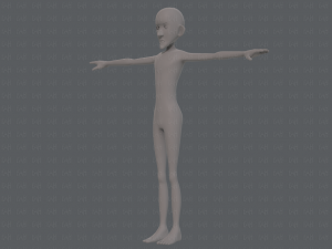 base mesh man character v16 Modello 3D
