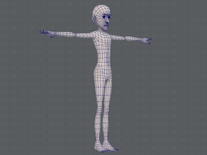 base mesh man character v16 Modello 3D