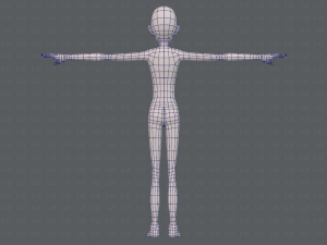 base mesh man character v16 Modello 3D