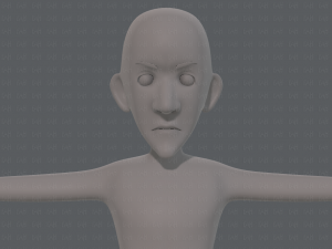 base mesh man character v16 Modello 3D