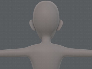 base mesh man character v16 Modello 3D