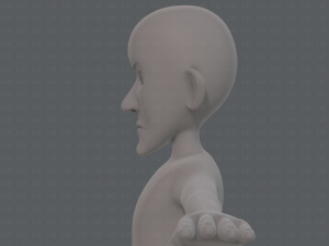 base mesh man character v16 Modello 3D