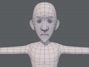 base mesh man character v16 Modello 3D