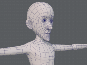 base mesh man character v16 Modello 3D