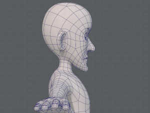 base mesh man character v16 Modello 3D