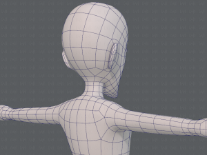 base mesh man character v16 Modello 3D