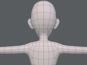 base mesh man character v16 Modello 3D