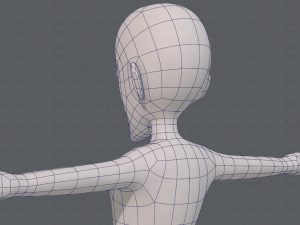 base mesh man character v16 Modello 3D