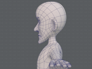 base mesh man character v16 Modello 3D