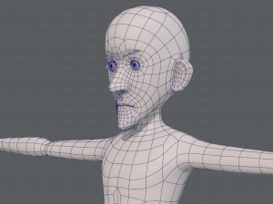 base mesh man character v16 Modello 3D