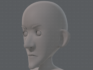 base mesh man character v16 Modello 3D