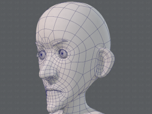 base mesh man character v16 Modello 3D