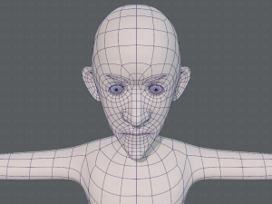 base mesh man character v16 Modello 3D