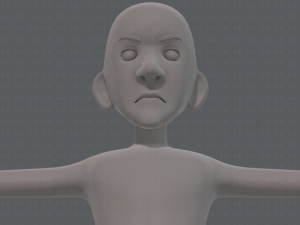 base mesh man character v16 Modello 3D