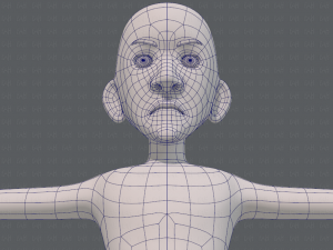 base mesh man character v16 Modello 3D