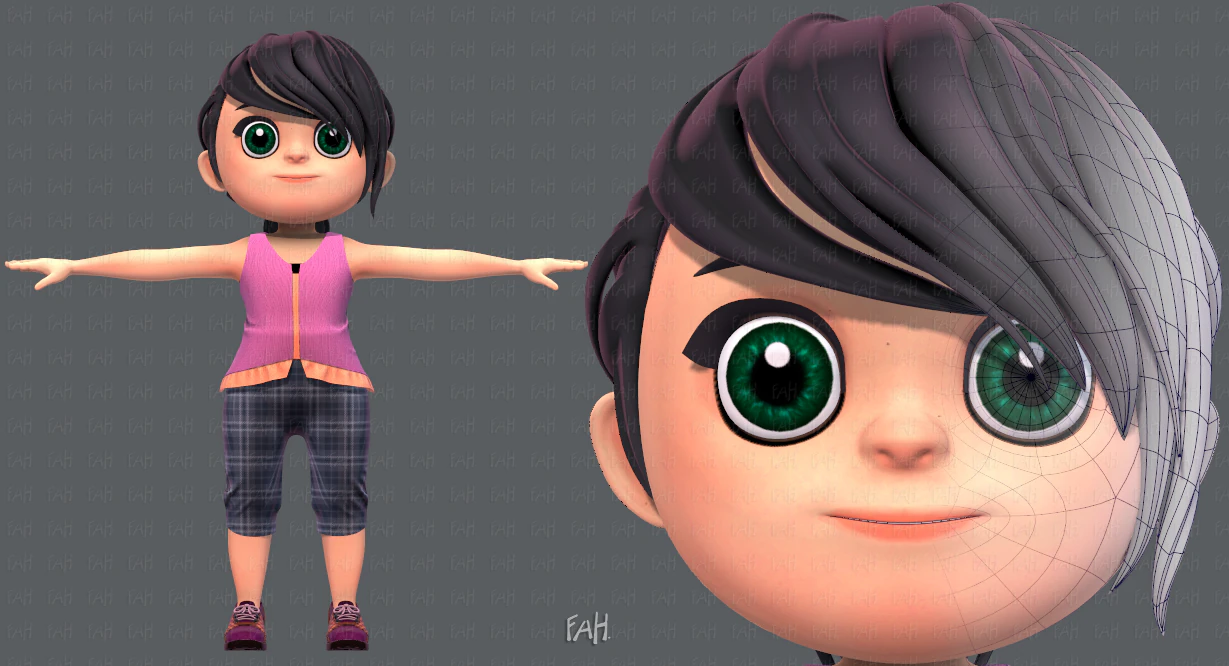 base girlv05 clothing v01 3D Model .c4d .max .obj .3ds .fbx .stl .blend