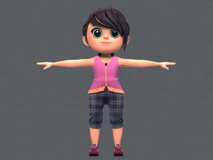 base girlv05 clothing v01 3D Model