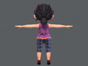 base girlv05 clothing v01 3D Model
