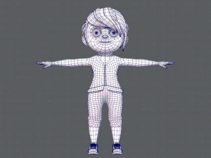 base girlv05 clothing v01 3D Model
