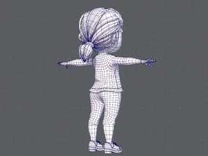 base girlv05 clothing v01 3D Model